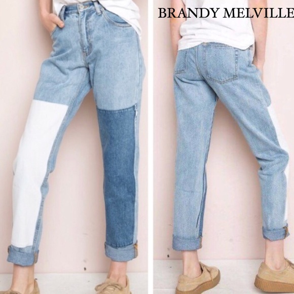 Brandy Melville Denim - Brandy Melville Kenzo Patch Mom Jeans